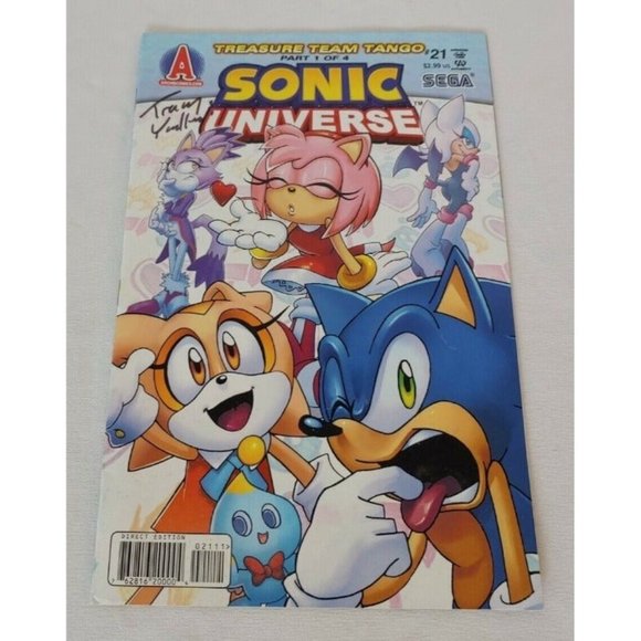 Sonic Universe #21, 2011, Archie Comics, Treasure Team Tango 1 of 4 Signed Copy - Picture 2 of 9